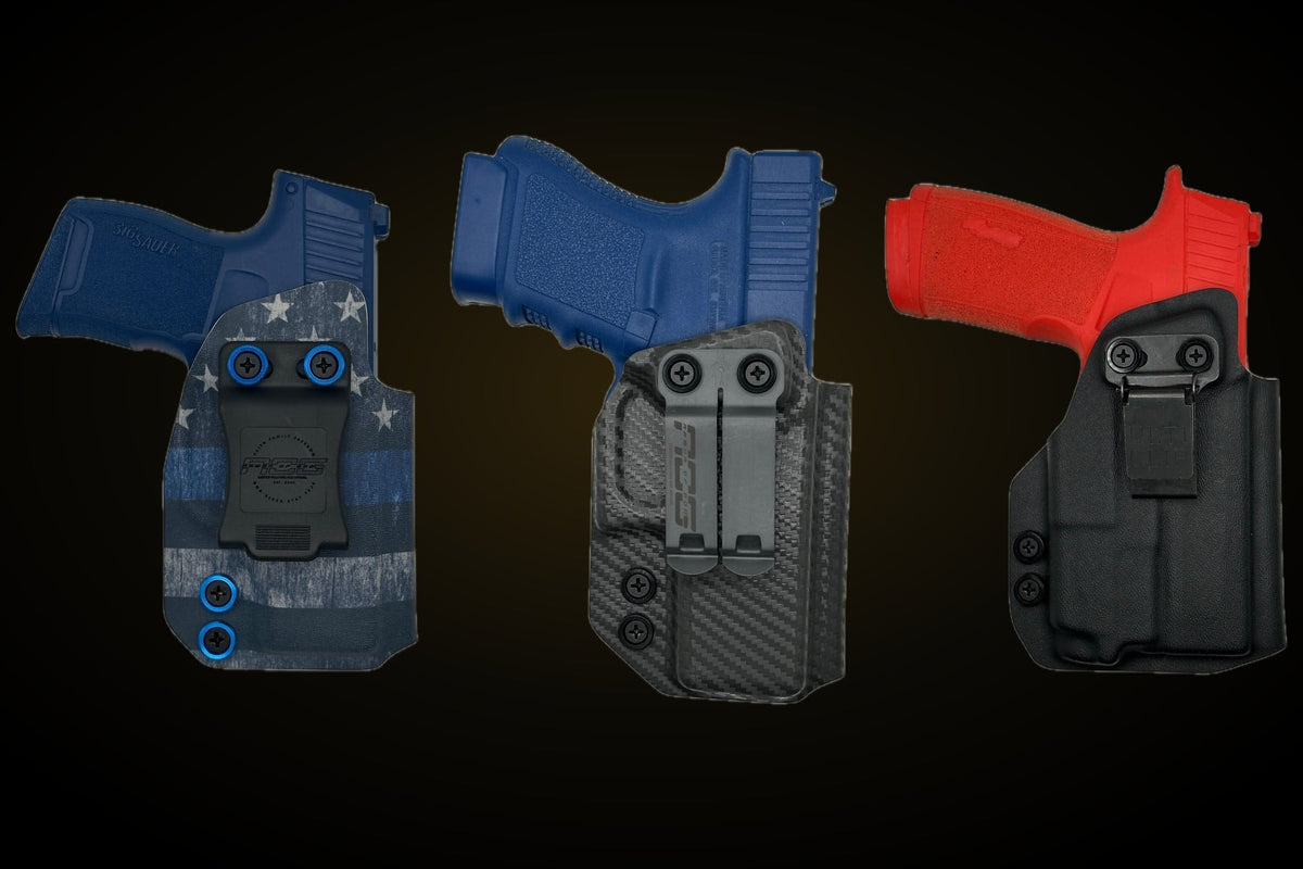 Quick Clip, Monoblock clip and UltiClip on Armor Of God Kydex IWB holsters
