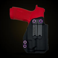 Sig Sauer P365X Macro with TLR7 Sub light-bearing IWB holster in black, custom Kydex by Armor Of God