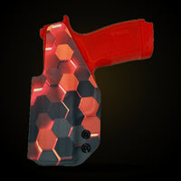 Sig Sauer P365X Macro IWB holster in red hex, custom Kydex by Armor Of God