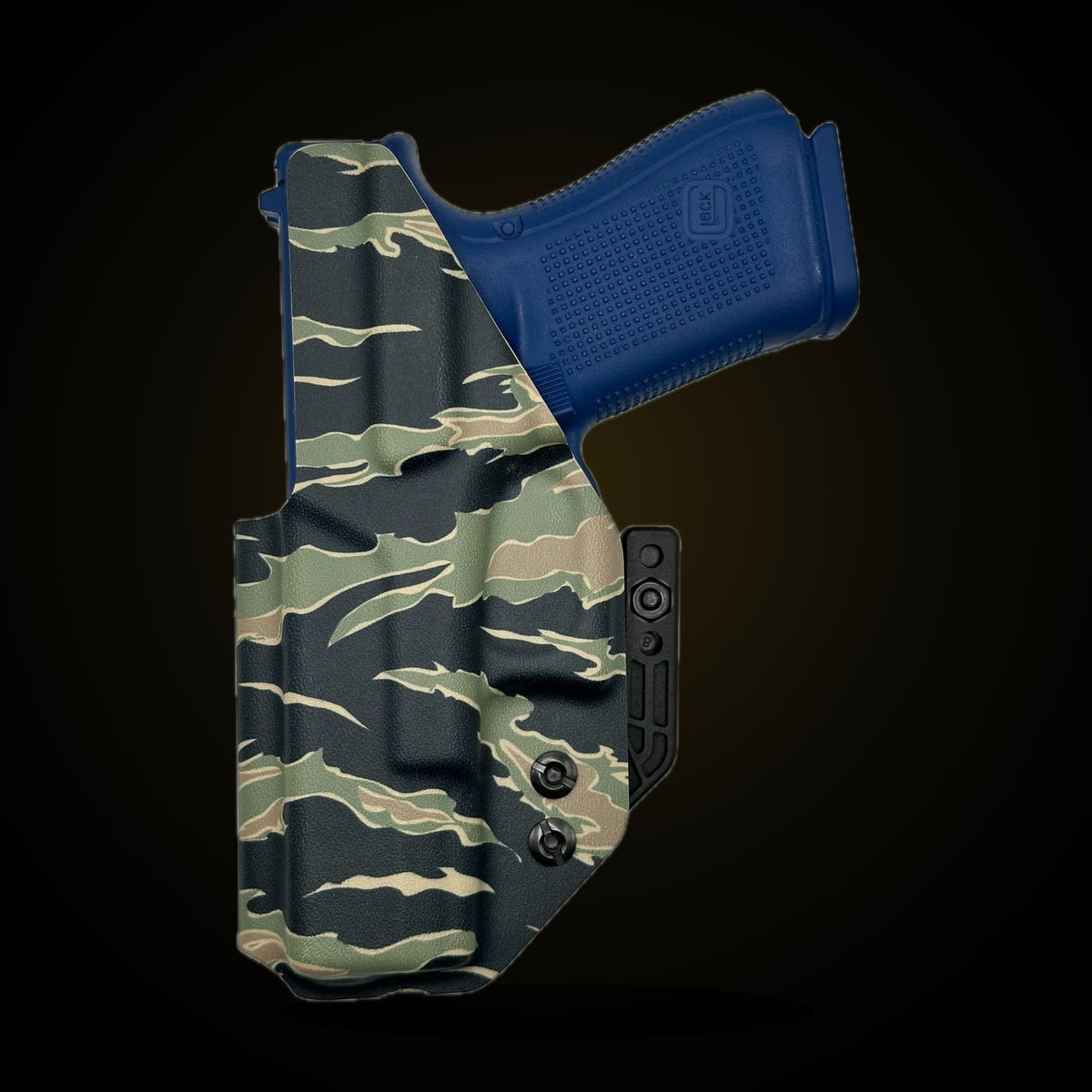 Custom Glock IWB holster in Jungle Tiger Stripe camo