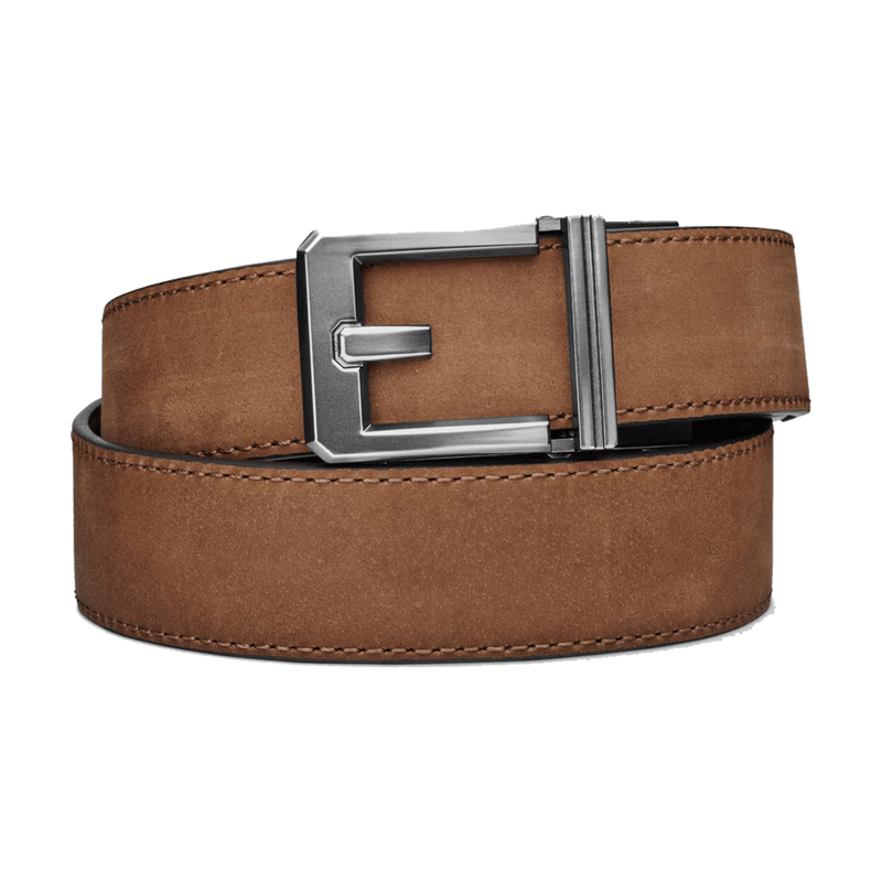 KORE Buffalo Leather Gun Belt – Buffalo Brown X3 Buckle