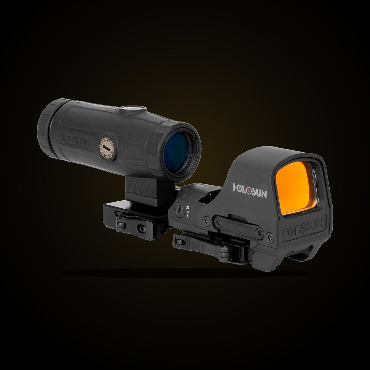Holosun HS510C reflex sight and HM3X magnifier, view 1