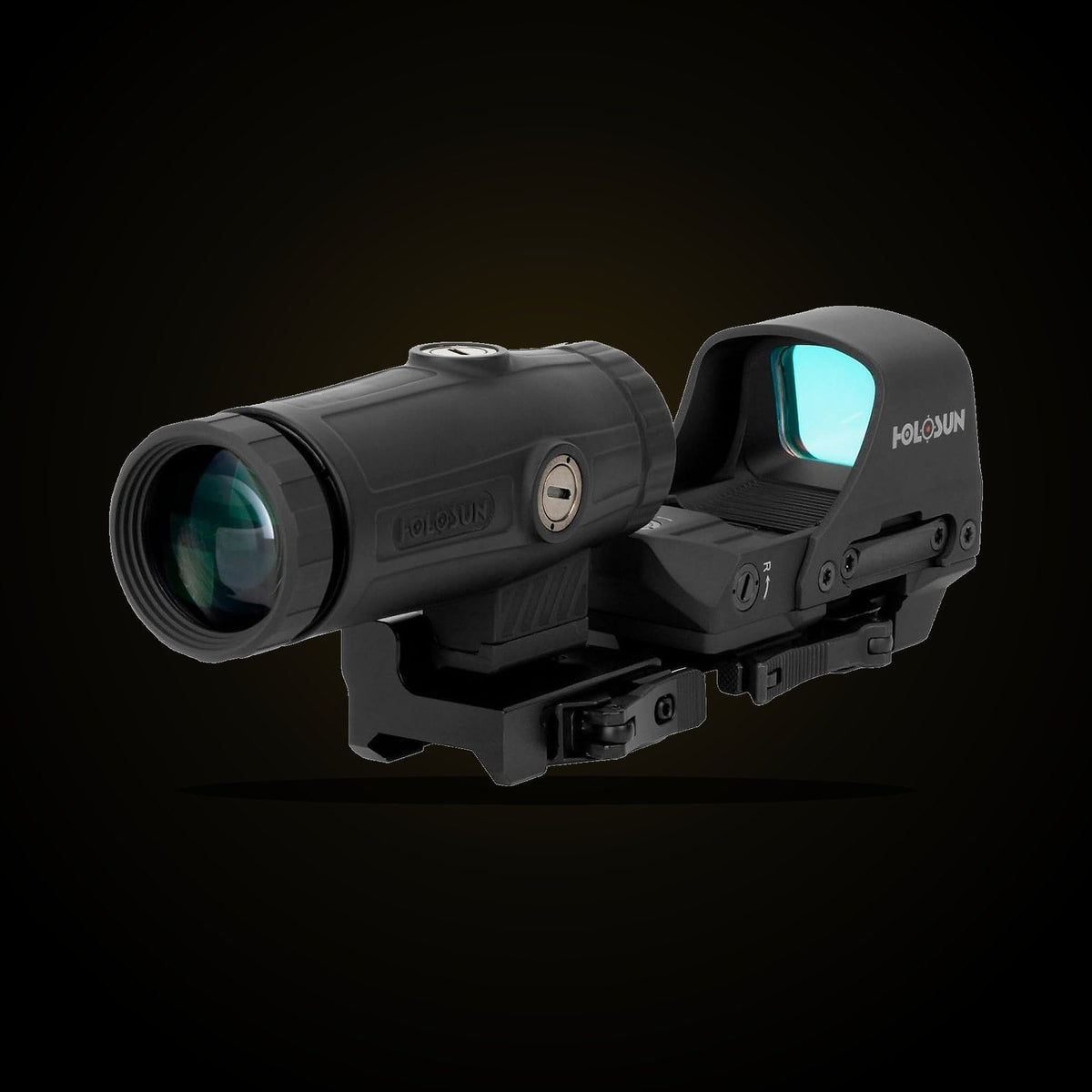 Holosun HS510C reflex sight and HM3X magnifier, view 2