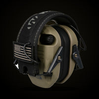 Walker's Razor Slim Patriot earmuffs in Flat Dark Earth