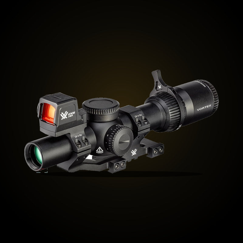 Vortex Venom 1-6x24 LPVO bundle with red dot and mount, view 2